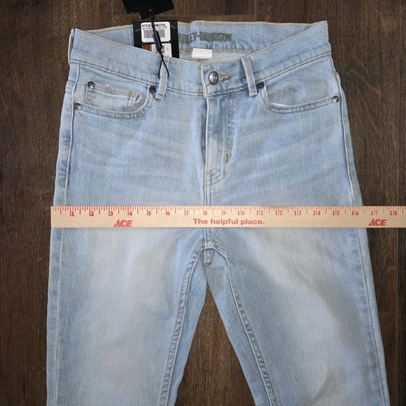 Harley Davidson Women's Bootcut High Rise Denim Jeans Blue Size 27 - Picture 7 of 12